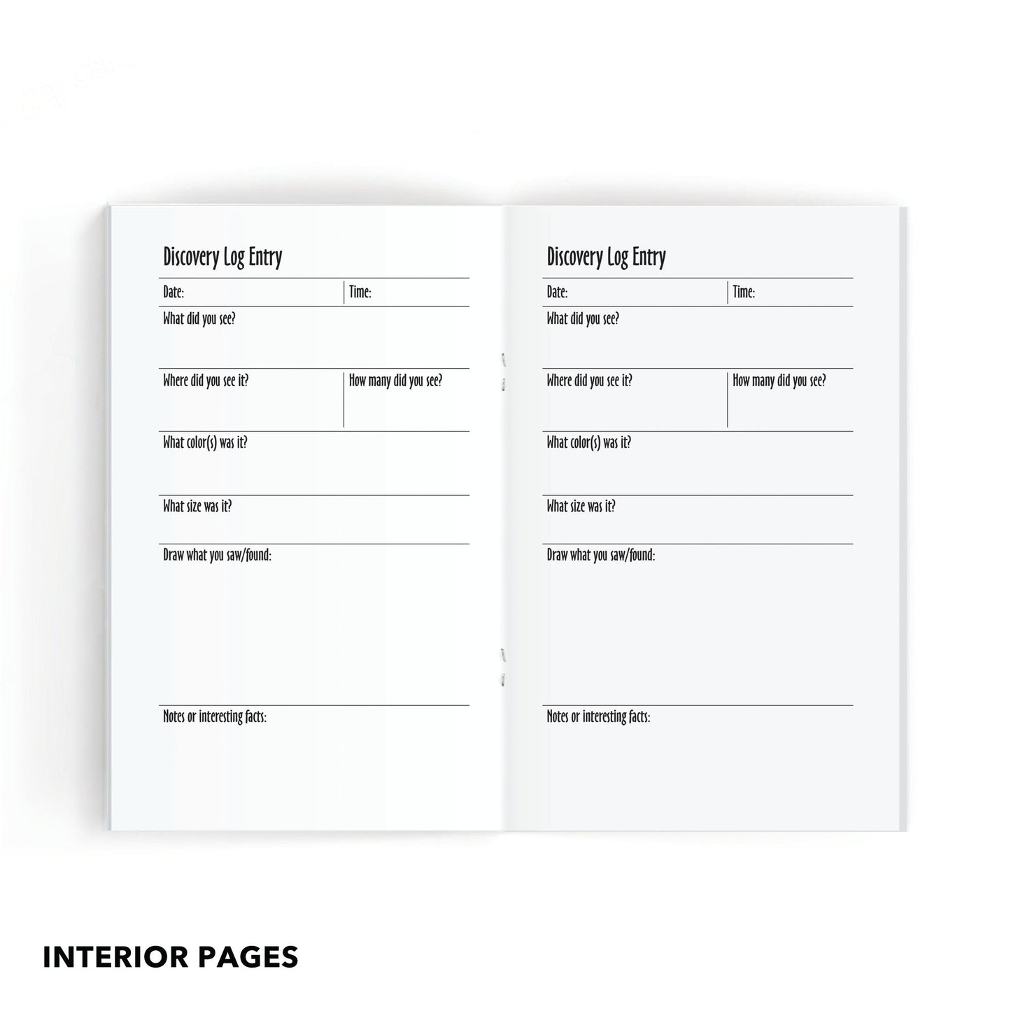 Outdoor Discovery Log Book, Add Your Logo - Beech Tree Paper