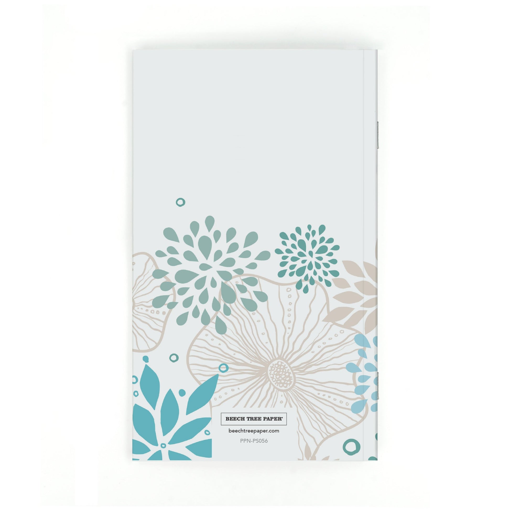 Personalized Notebook, Abstract Flowers, Add Your Name - Beech Tree Paper