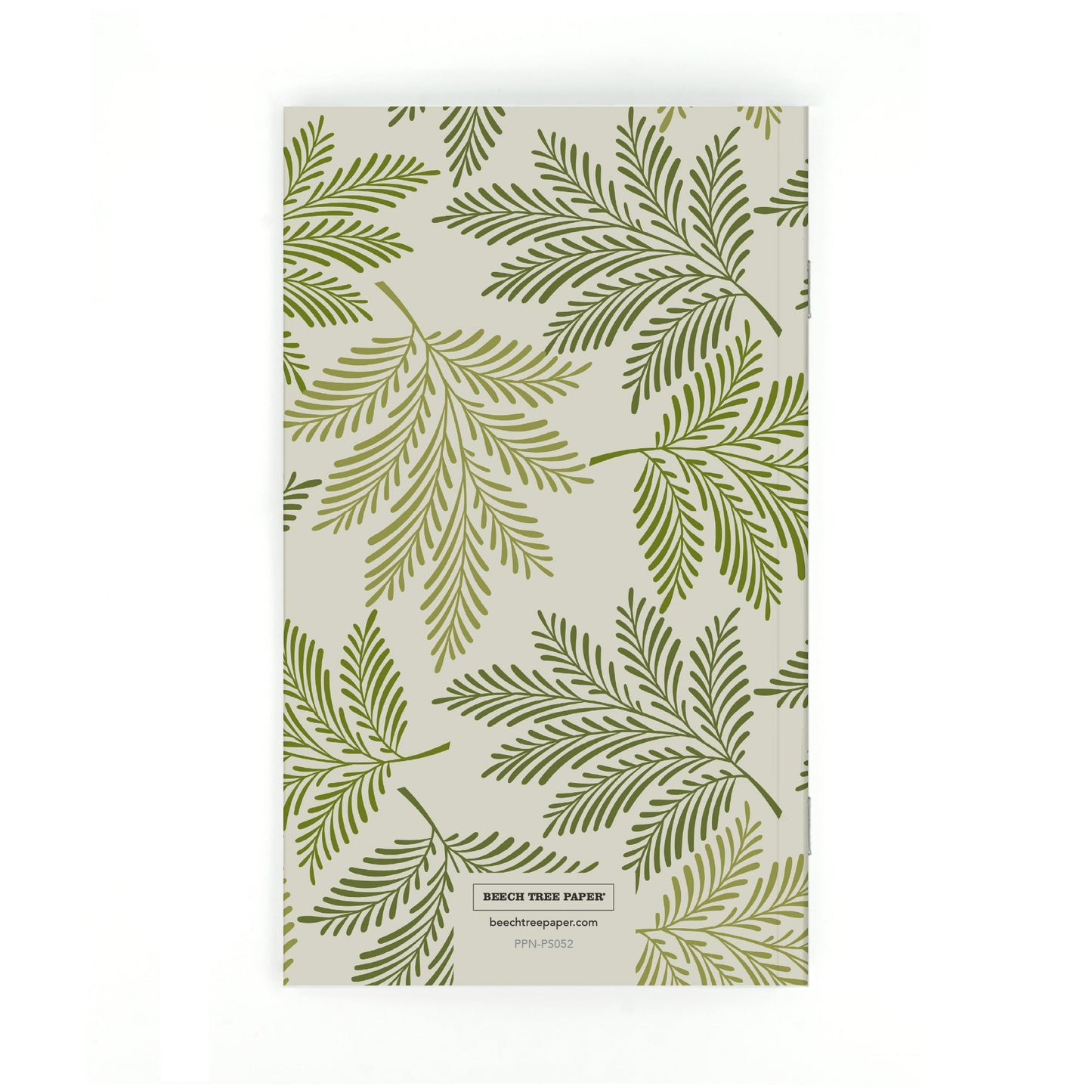 Personalized Notebook, Green Leaves, Add Your Name - Beech Tree Paper