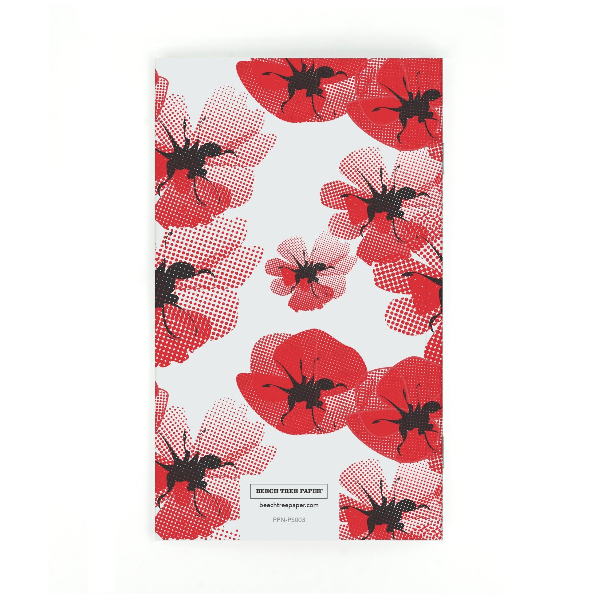 Personalized Notebook, Poppy Pattern, Add Your Name - Beech Tree Paper