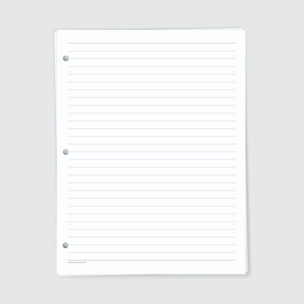 Planner Refill Paper, Lined, Wide Ruled – Beech Tree Paper