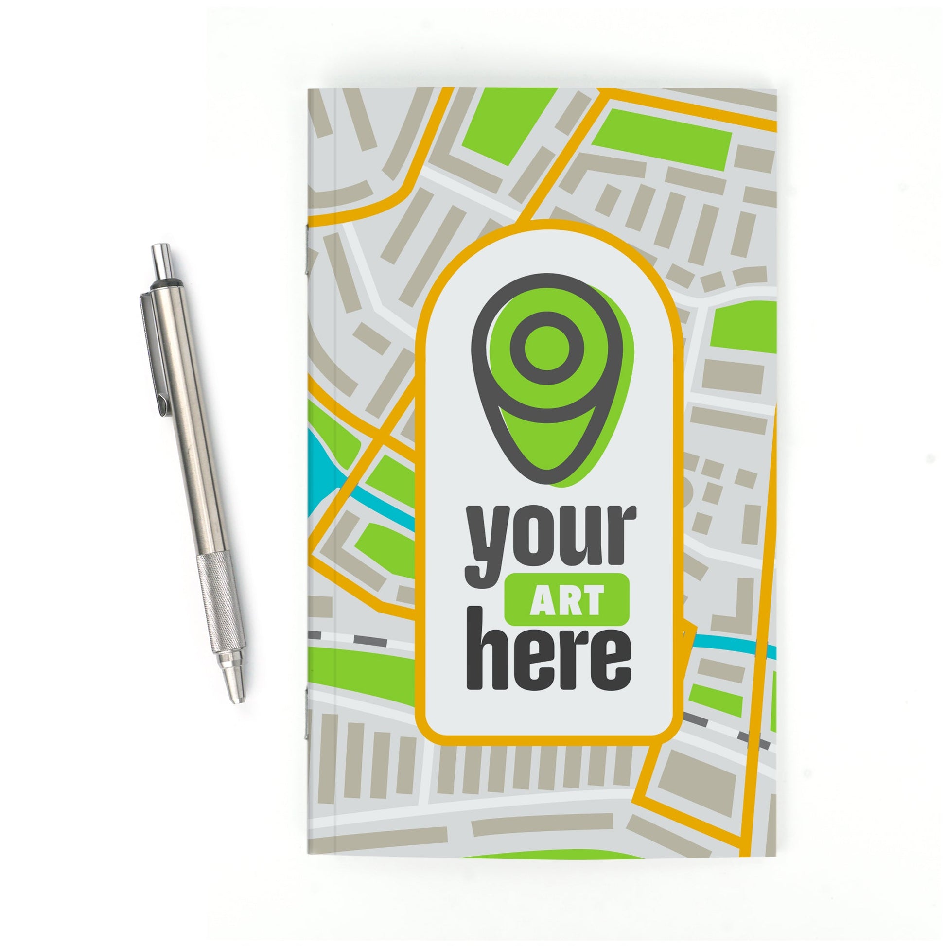 Standard Perfect - Stapled Color Laminated Custom Notebook, Add Your Artwork or Logo - Beech Tree Paper