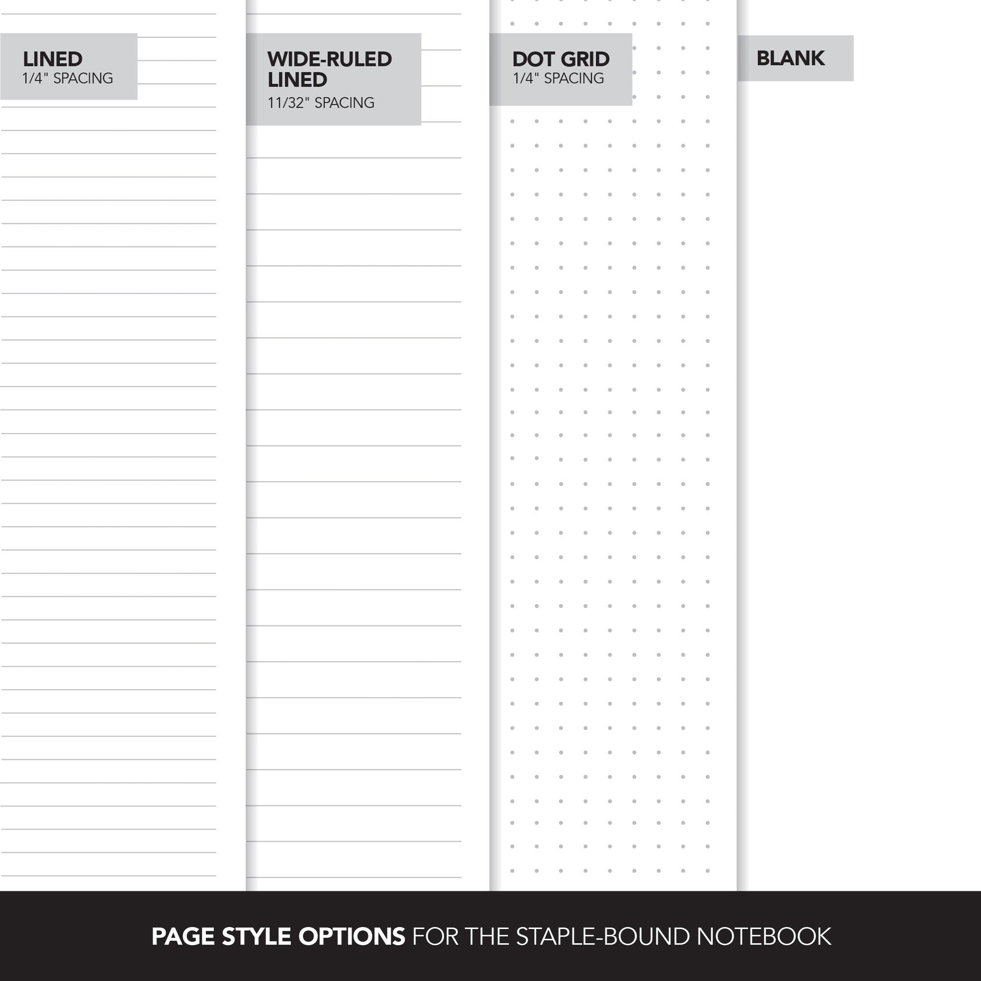 Standard Perfect - Stapled Color Laminated Custom Notebook, Add Your Artwork or Logo - Beech Tree Paper