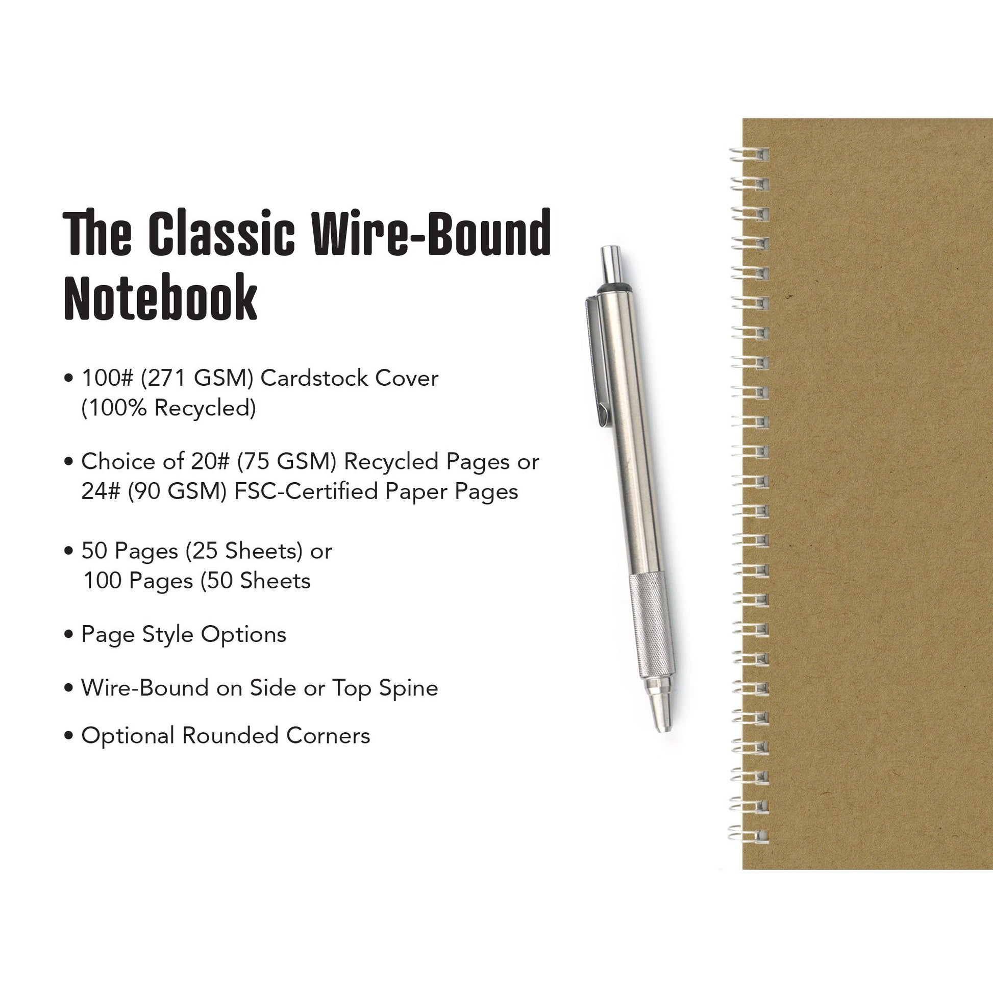 The Classic Wire - Bound Notebook - Beech Tree Paper