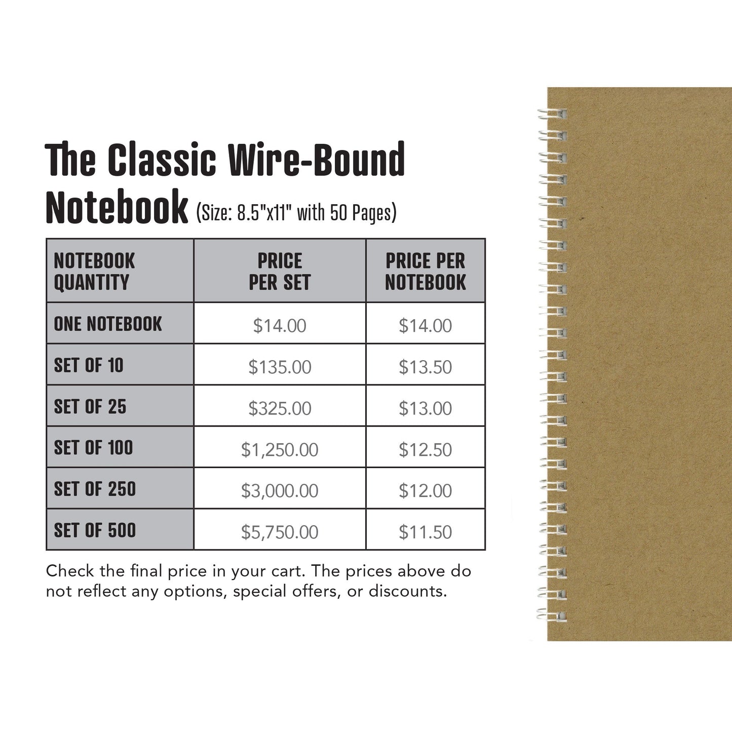 The Classic Wire - Bound Notebook - Beech Tree Paper