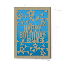 Load image into Gallery viewer, Personalized Greeting Card, Happy Birthday, A7-PCD-001-01