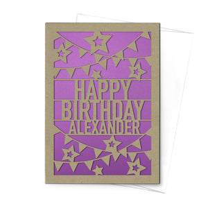 Personalized Greeting Card, Happy Birthday, A7-PCD-001-01