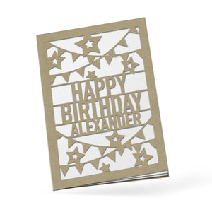 Personalized Greeting Card, Happy Birthday, A7-PCD-001-01