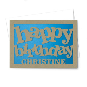 Personalized Greeting Card, Happy Birthday, A7-PCD-002-01