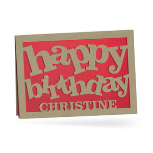 Personalized Greeting Card, Happy Birthday, A7-PCD-002-01