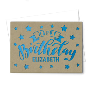 Personalized Greeting Card, Happy Birthday, A7-PCD-005-01