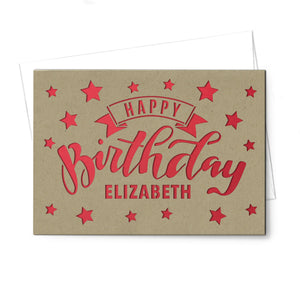 Personalized Greeting Card, Happy Birthday, A7-PCD-005-01