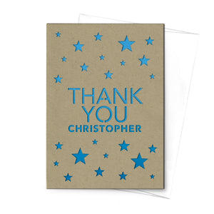Personalized Greeting Card, Thank You, A7-PCD-007-01