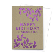 Load image into Gallery viewer, Personalized Greeting Card, Happy Birthday, A7-PCD-008-01
