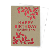Load image into Gallery viewer, Personalized Greeting Card, Happy Birthday, A7-PCD-008-01