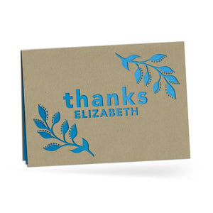 Personalized Greeting Card, Thanks, A7-PCD-009-01