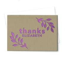 Load image into Gallery viewer, Personalized Greeting Card, Thanks, A7-PCD-009-01