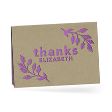 Load image into Gallery viewer, Personalized Greeting Card, Thanks, A7-PCD-009-01