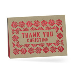 Personalized Greeting Card, Thank You, A7-PCD-012-01