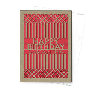 Personalized Greeting Card, Happy Birthday, A7-PCD-016-01