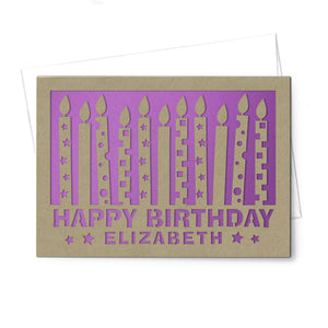 Personalized Birthday Card with Envelope