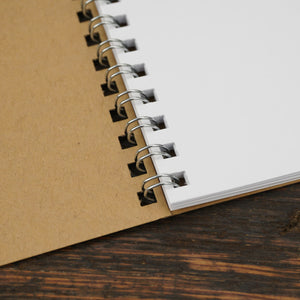 Notebook, Kraft Brown Cover, Recycled Cover, Eco-Friendly