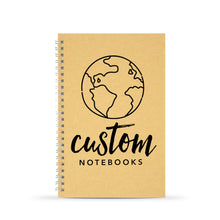 Load image into Gallery viewer, Custom Cover Notebook with Artwork or Logo, Great for Trade Shows, Classrooms, Bulk, Discount Pricing, WIre-Bound, Spiral
