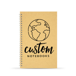 Standard Wire-Bound Notebook, Custom Cover, Add your Artwork or Logo